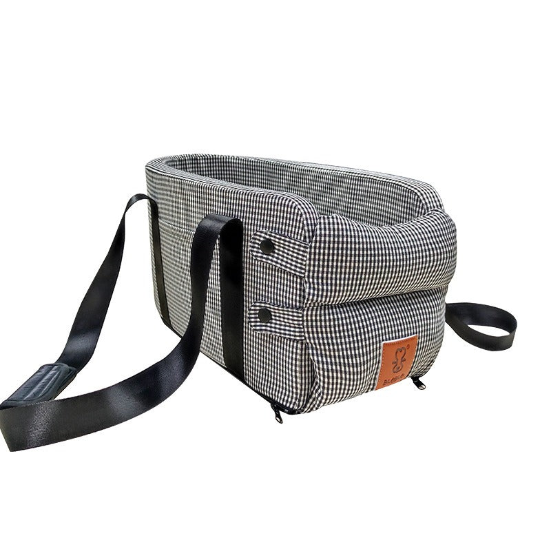 Cama Portátil para Perros | Asiento de Auto con Arnés de Seguridad