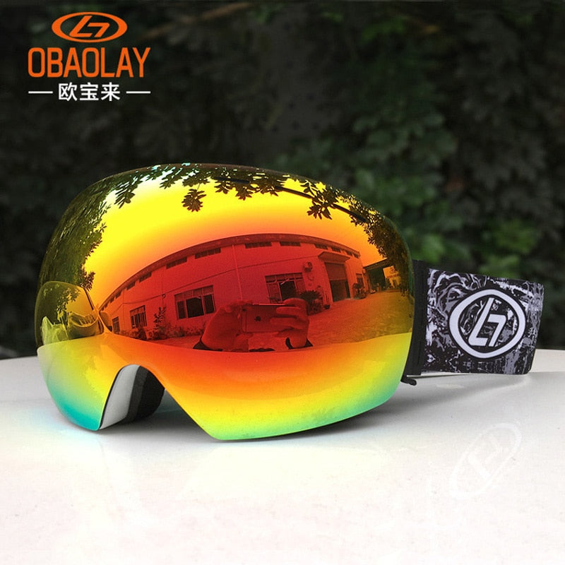 Gafas de Esquí con Doble Capa y Protección UV | Antivaho para Snowboarding y Deportes de Invierno