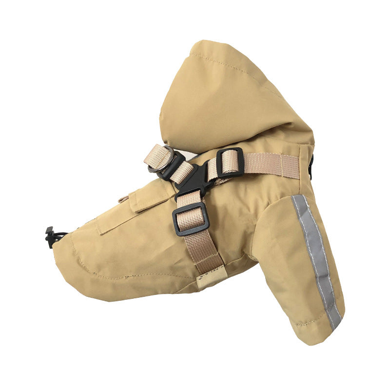 Impermeable Reflectante para Perros | Poncho de Lluvia Todo Clima con Protección PU