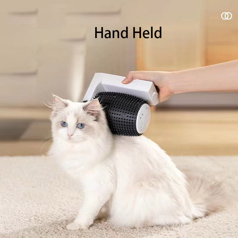 Cepillo Automático Inteligente para Gatos | Masajeador de Esquinas y Eliminador de Pelo Flotante