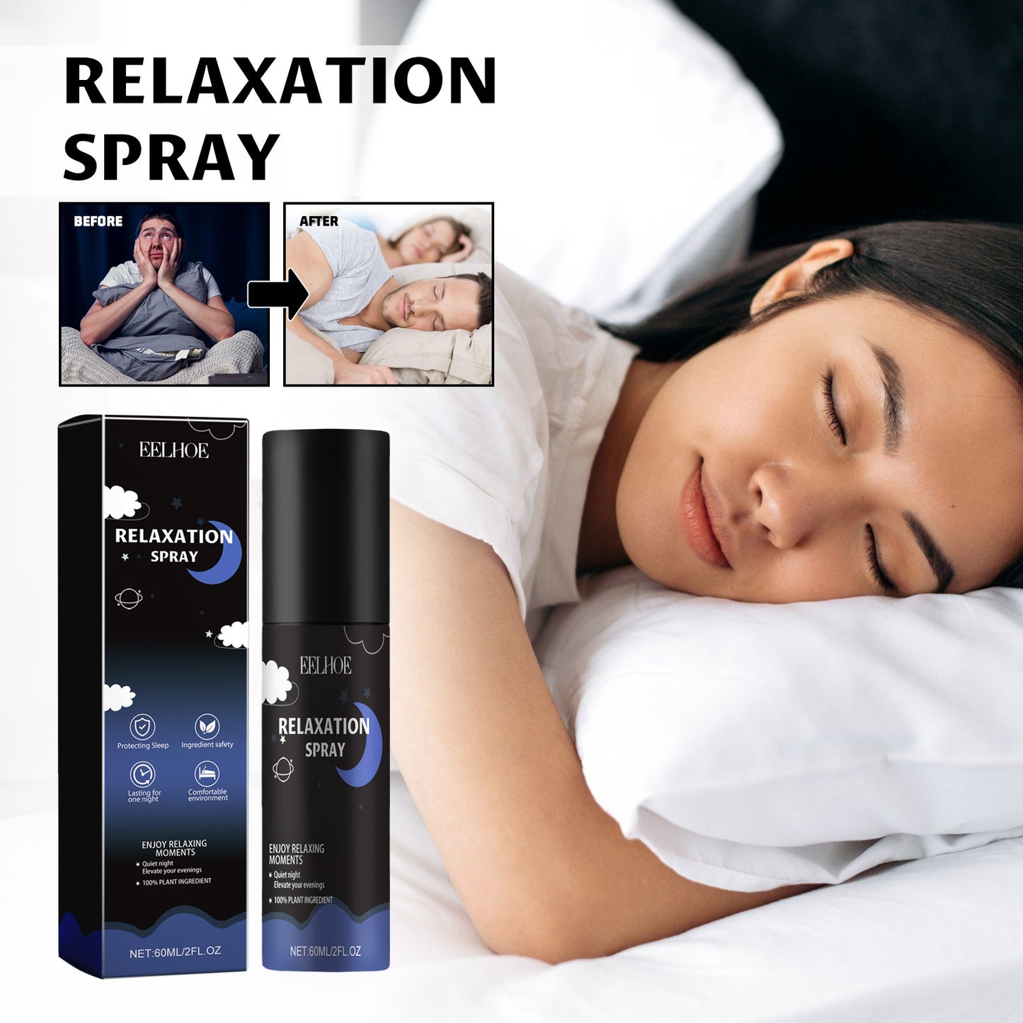 Spray de Relajación – Alivio Natural para Ansiedad e Insomnio. Unisex.