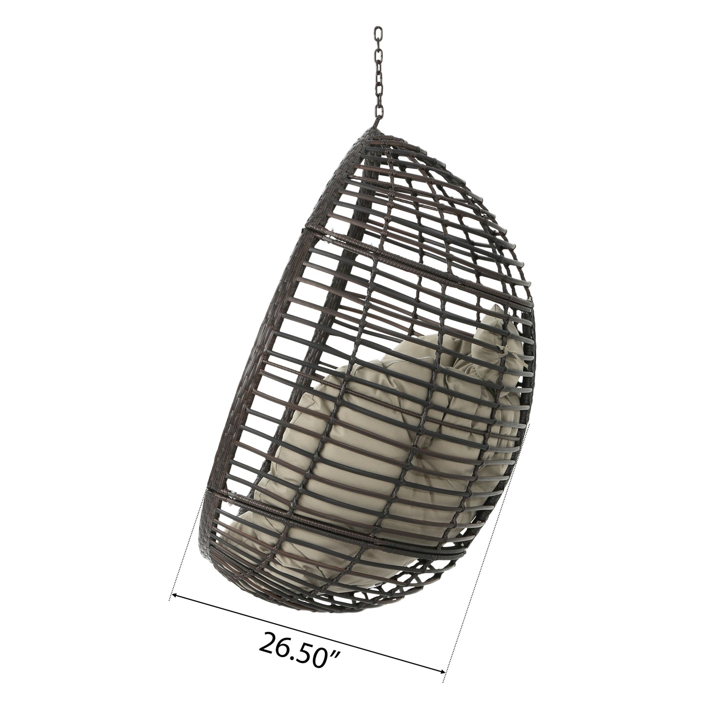 Cesta Colgante Marrón | Solo Canasta, Sin Soporte