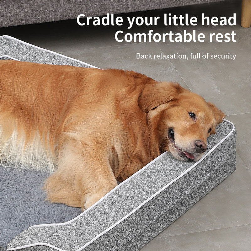 Casa Cálida para Perros de Tamaño Mediano y Grande | Sofá-Cama con Cojín Lavable