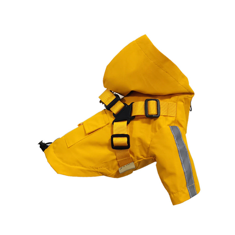 Impermeable Reflectante para Perros | Poncho de Lluvia Todo Clima con Protección PU