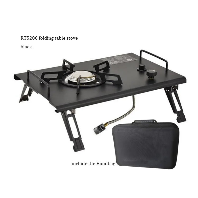 Estufa de Gas Plegable para Camping | 4000W Acero Inoxidable