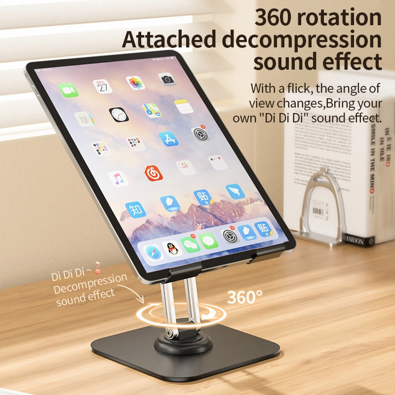 Soporte Giratorio 360° para Tablet Ajustable y Estable para Escritorio
