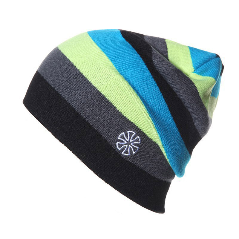Gorro de Punto con Diseño a Rayas | Beanie Casual para Snowboarding, Ciclismo y Deportes al Aire Libre