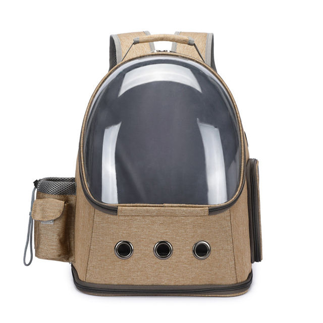 Mochila Espacial Transparente para Mascotas | Diseño Plegable y Transpirable para Gatos y Perros Pequeños
