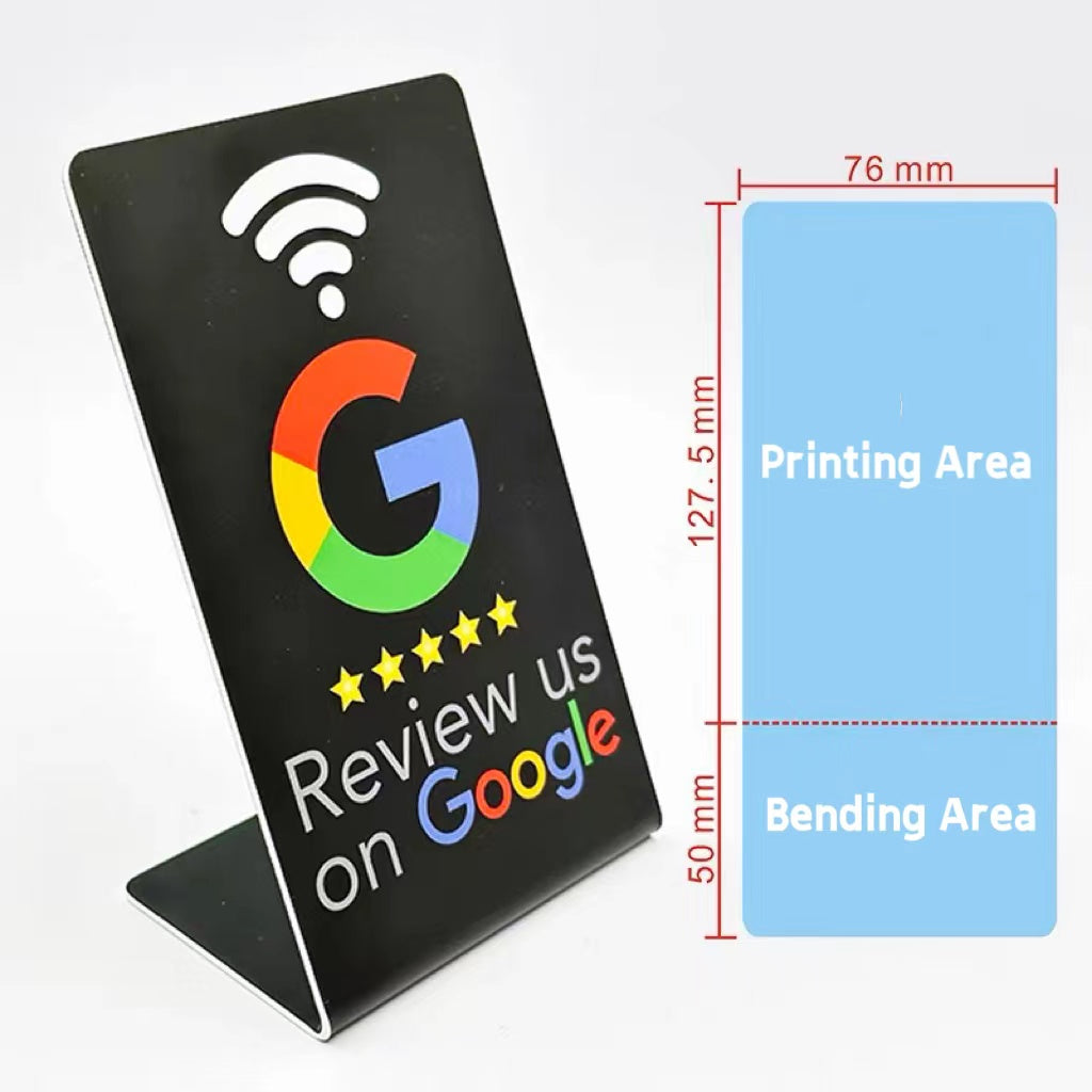 Tarjeta NFC para Reseñas de Google Obtén Más Opiniones con un Toque en Apple y Android