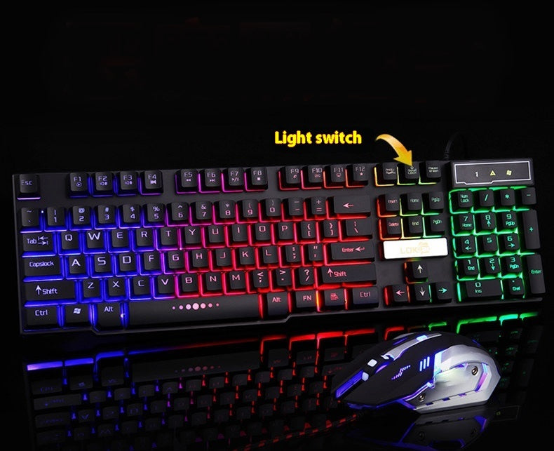 Teclado Gaming con Iluminación LED Cable USB, Diseño Ergonómico y Respuesta Rápida