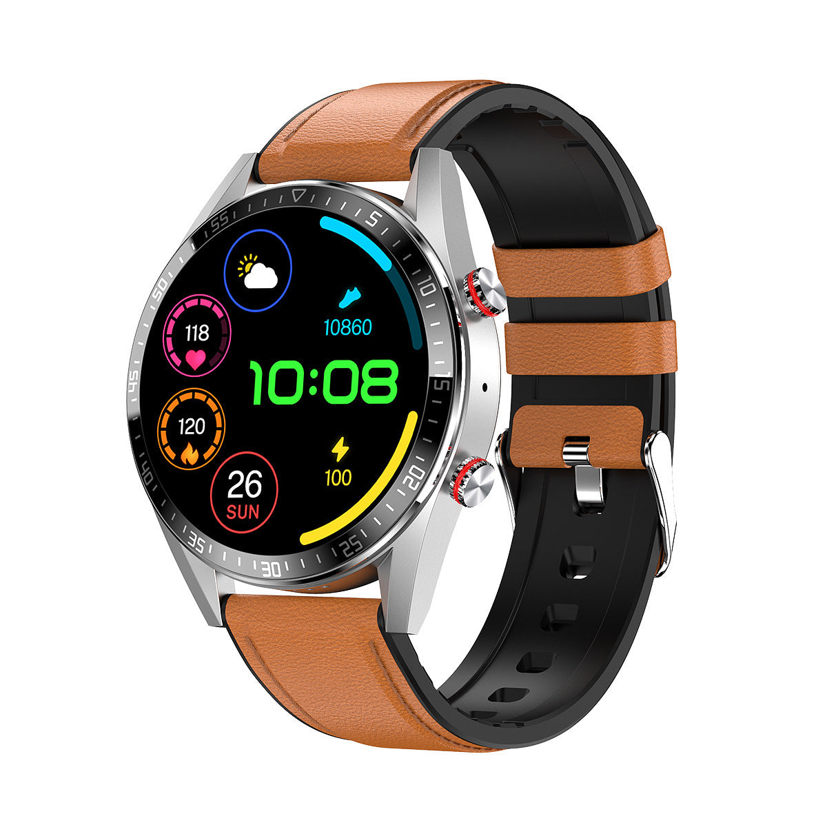 Smartwatch Bluetooth con Llamadas Monitor de Salud & Pantalla Siempre Activa