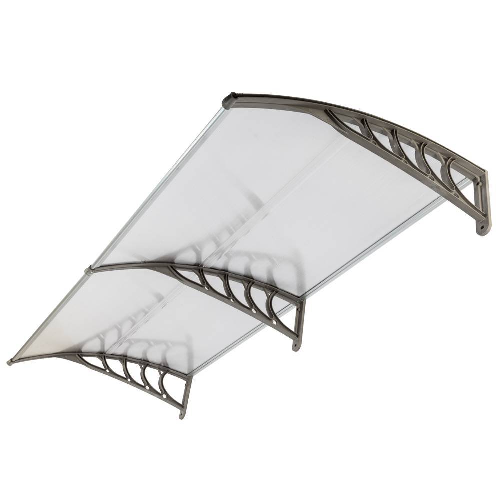 Cobertizo para Puertas y Ventanas Protección contra Lluvia y Sol con Soporte. Lo necesitas.