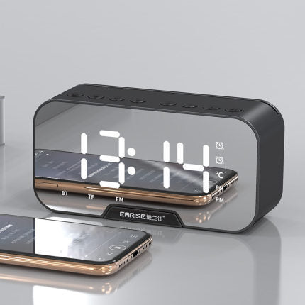 Reloj Despertador Multifuncional Altavoz Bluetooth, Subwoofer y Audio Premium