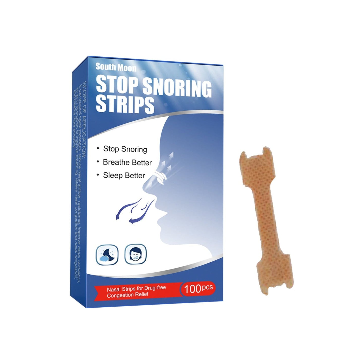 eprolo Care Nasal Strips, Anti-Snoring Snore Care Sleep Care Dilating Nasal Strips