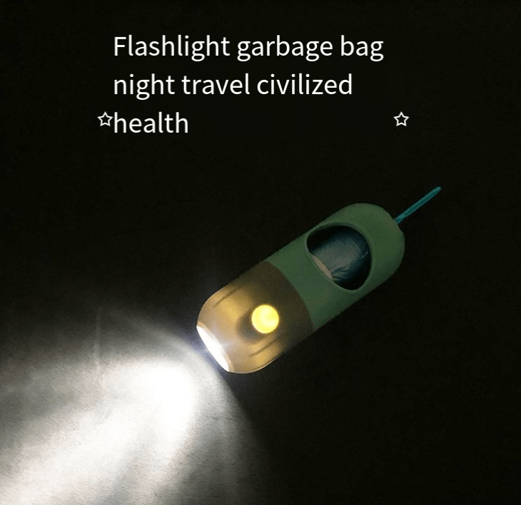 eprolo Dispensador LED de Bolsas para Mascotas, Luz Incorporada, Multifuncional y Portátil | Noctryx