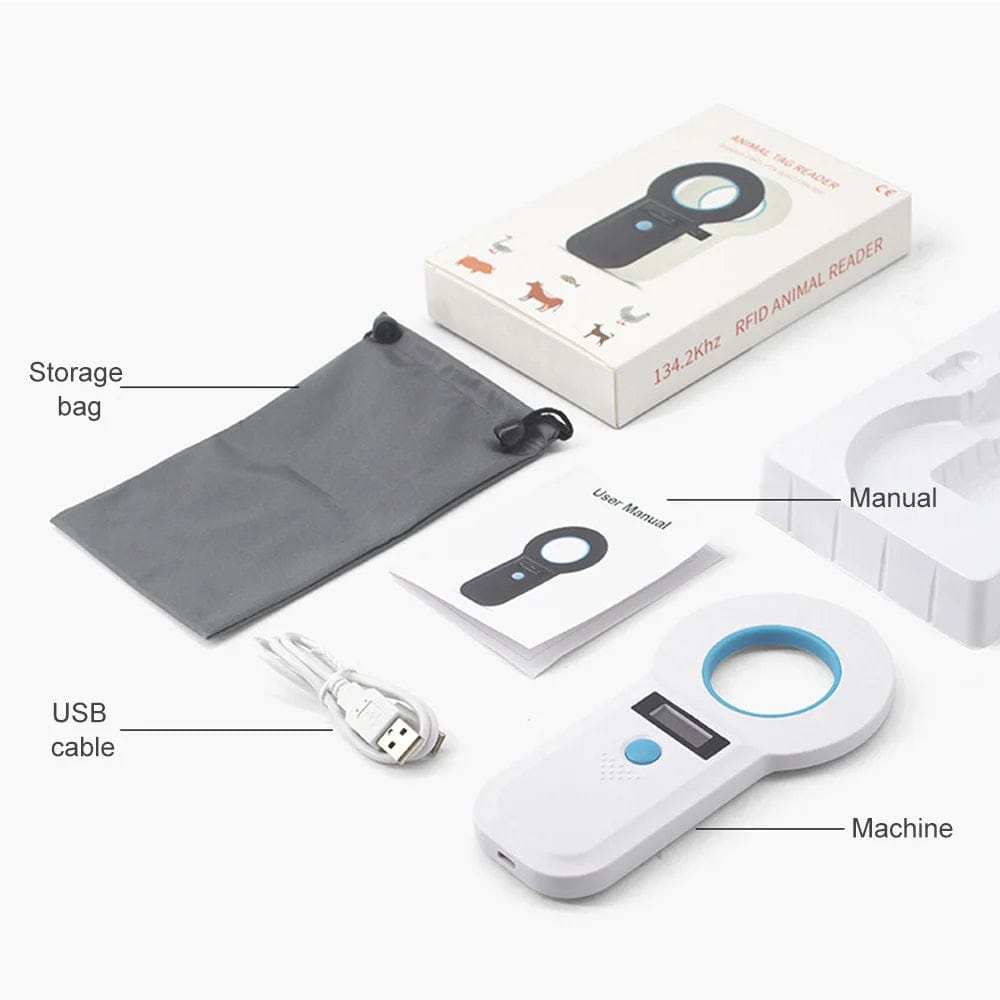 eprolo Escáner de Microchip para Mascotas – Lector RFID Recargable | Noctryx