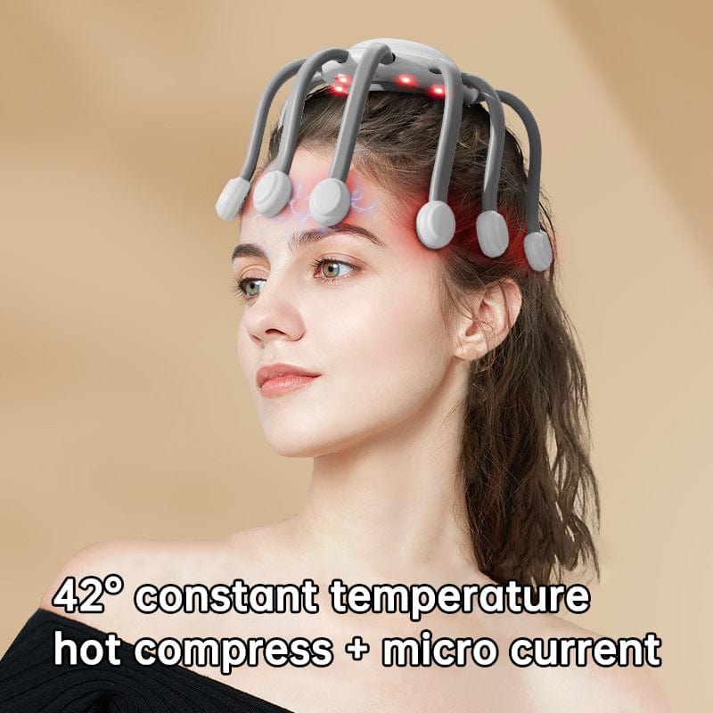 eprolo Head Massager Vibration Relaxation Sleep Scalp Stress Relax Electric Octopus Head Massager