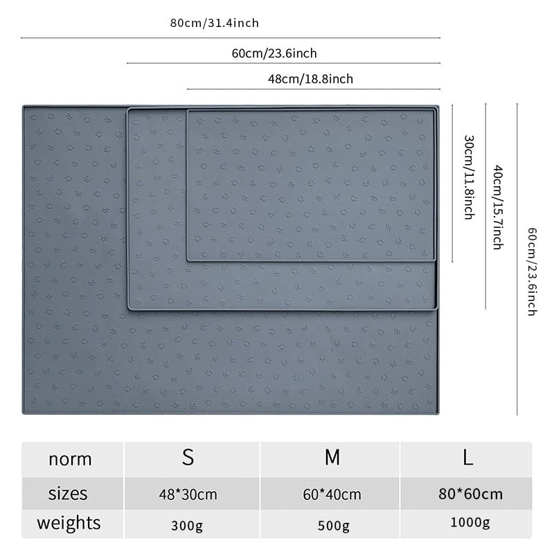 eprolo Tecnología para Mascotas Alfombra para Mascotas de Silicona Antideslizante y Fácil de Limpiar | NOCTRYX