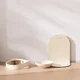 eprolo Tecnología para Mascotas Beige Cuenco de Cerámica Antivuelco con Elevación Magnética para Gatos | Noctryx