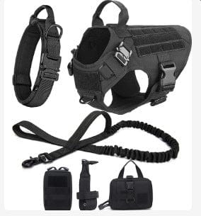 eprolo Tecnología para Mascotas Black 6-piece set / S Chaleco para Perro con Botella de Agua y Bolsa Médica | NOCTRYX