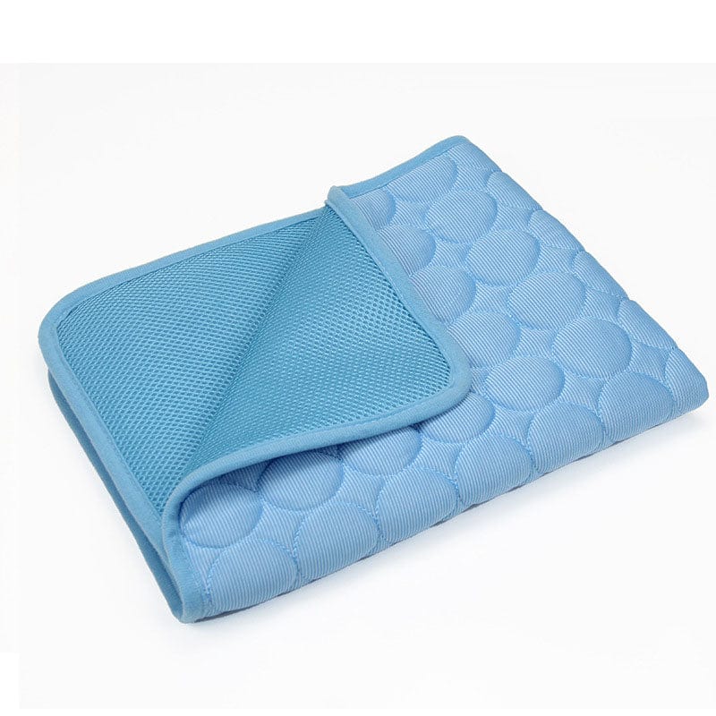 eprolo Tecnología para Mascotas Blue - Ice Silk Cushion / XS-40X30 Cojín Refrescante para Mascotas, Transpirable en Seda Helada para Perros y Gatos | Noctryx