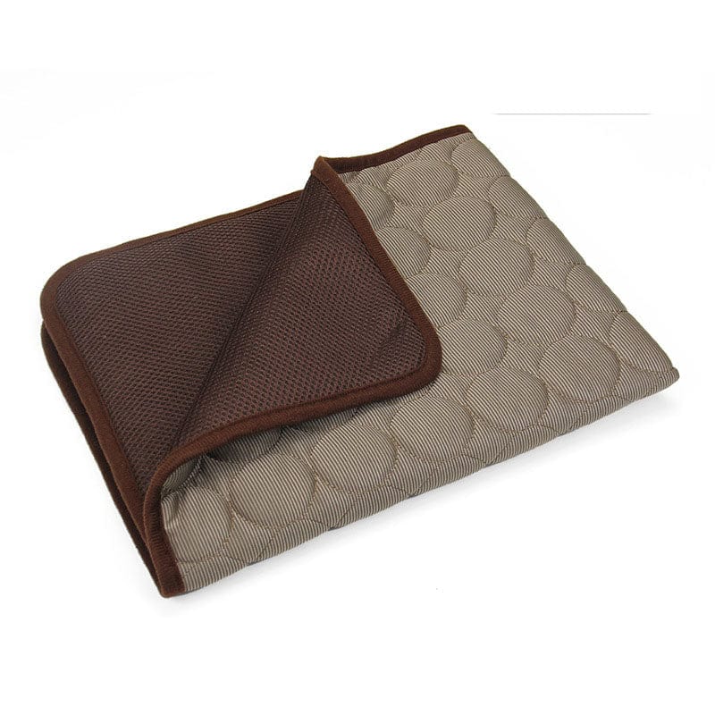 eprolo Tecnología para Mascotas Coffee - Ice Silk Cushion / XS-40X30 Cojín Refrescante para Mascotas, Transpirable en Seda Helada para Perros y Gatos | Noctryx