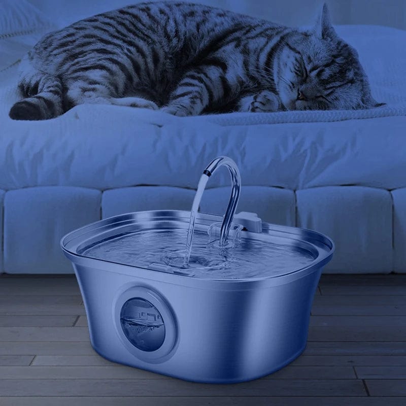 eprolo Tecnología para Mascotas Dispensador Automático de Agua para Mascotas en Acero Inoxidable, USB Duradero | NOCTRYX