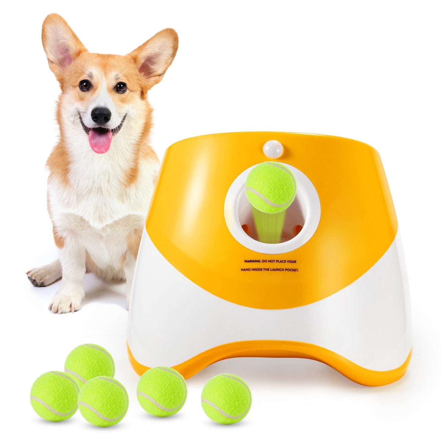 eprolo Tecnología para Mascotas Lanzador Automático de Pelotas para Perros | NOCTRYX