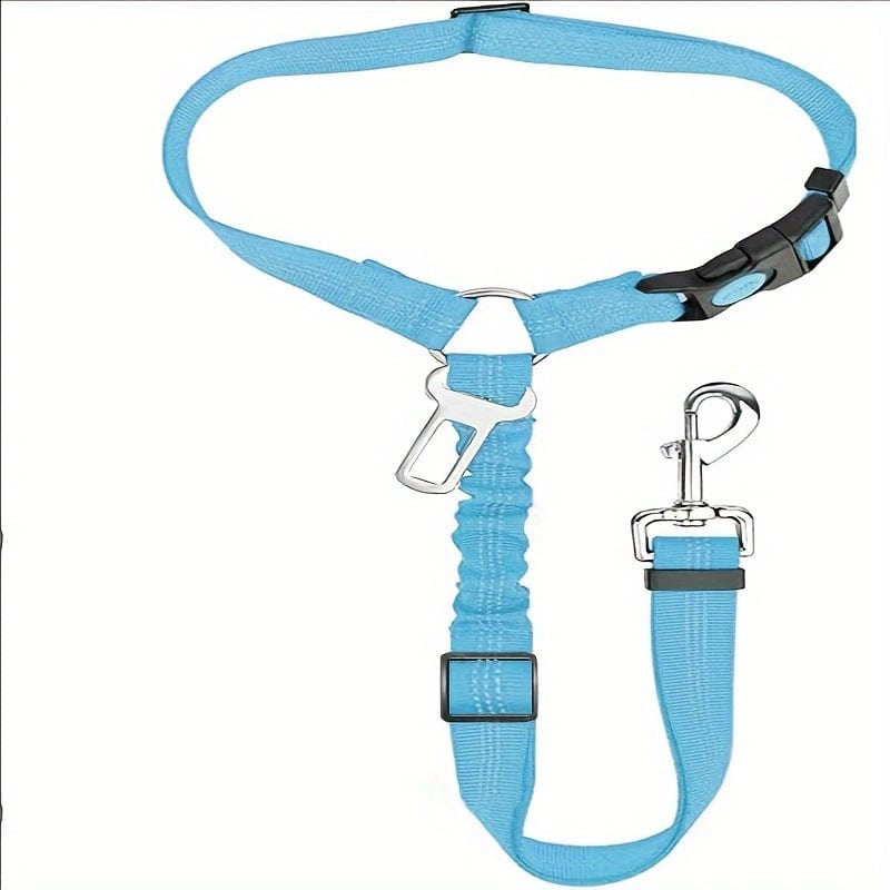 eprolo Tecnología para Mascotas Light blue / 1.1米*2.5cm Cinturón de Seguridad para tu mascota, uso en Coche | NOCTRYX