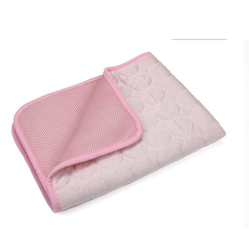 eprolo Tecnología para Mascotas Pink - Ice Silk Cushion / XS-40X30 Cojín Refrescante para Mascotas, Transpirable en Seda Helada para Perros y Gatos | Noctryx