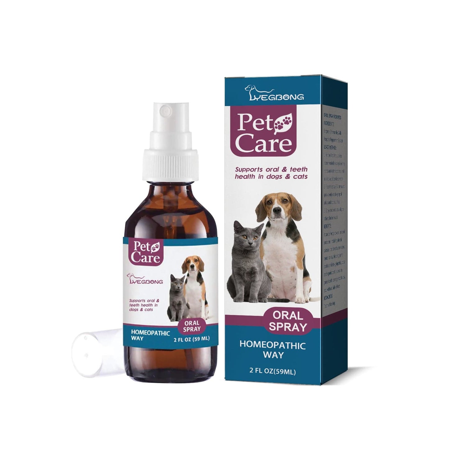 eprolo Tecnología para Mascotas Spray Bucal para Refrescar los Dientes de tu Mascota | NOCTRYX