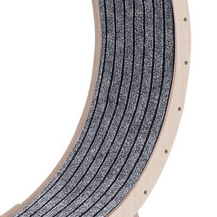 eprolo Tecnología para Mascotas Wood+Wood Rueda de Ejercicio para Gatos, Alfombrada | NOCTRYX