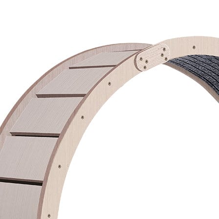 eprolo Tecnología para Mascotas Wood+Wood Rueda de Ejercicio para Gatos, Alfombrada | NOCTRYX