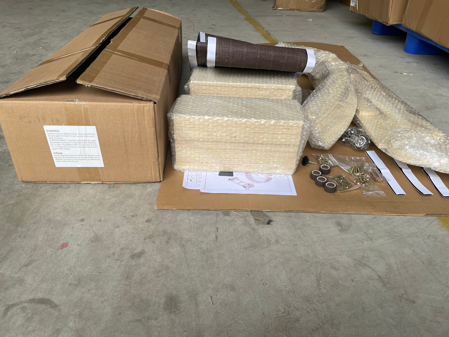 eprolo Tecnología para Mascotas Wood+Wood Rueda de Ejercicio para Gatos, Alfombrada | NOCTRYX
