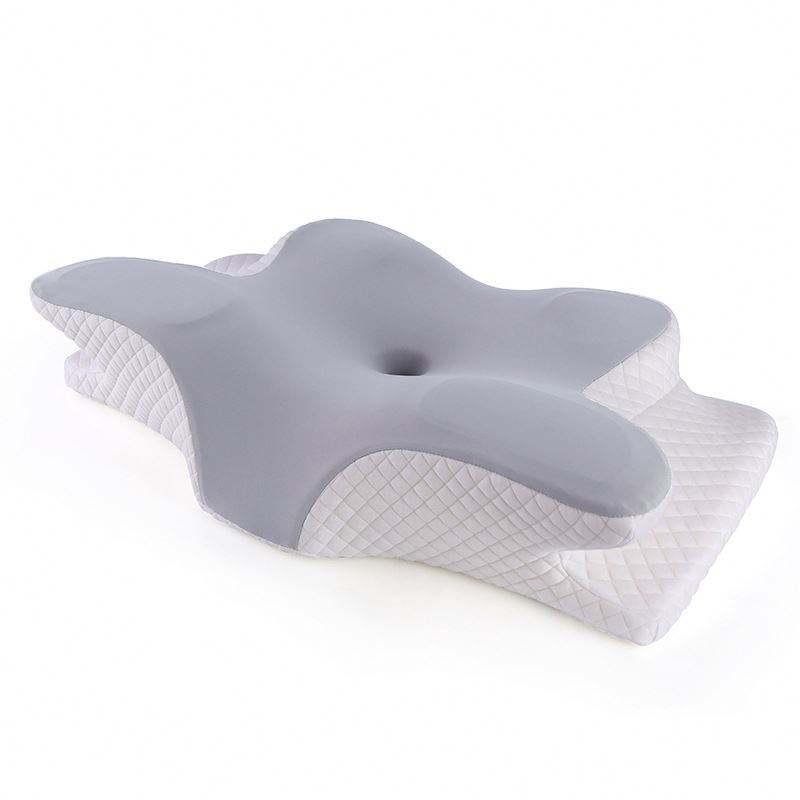 eprolo tecnologia para mejorar el sueño Grey Almohada Cervical Ergonómica – Soporte Ortopédico para Cuello y Columna | Noctryx