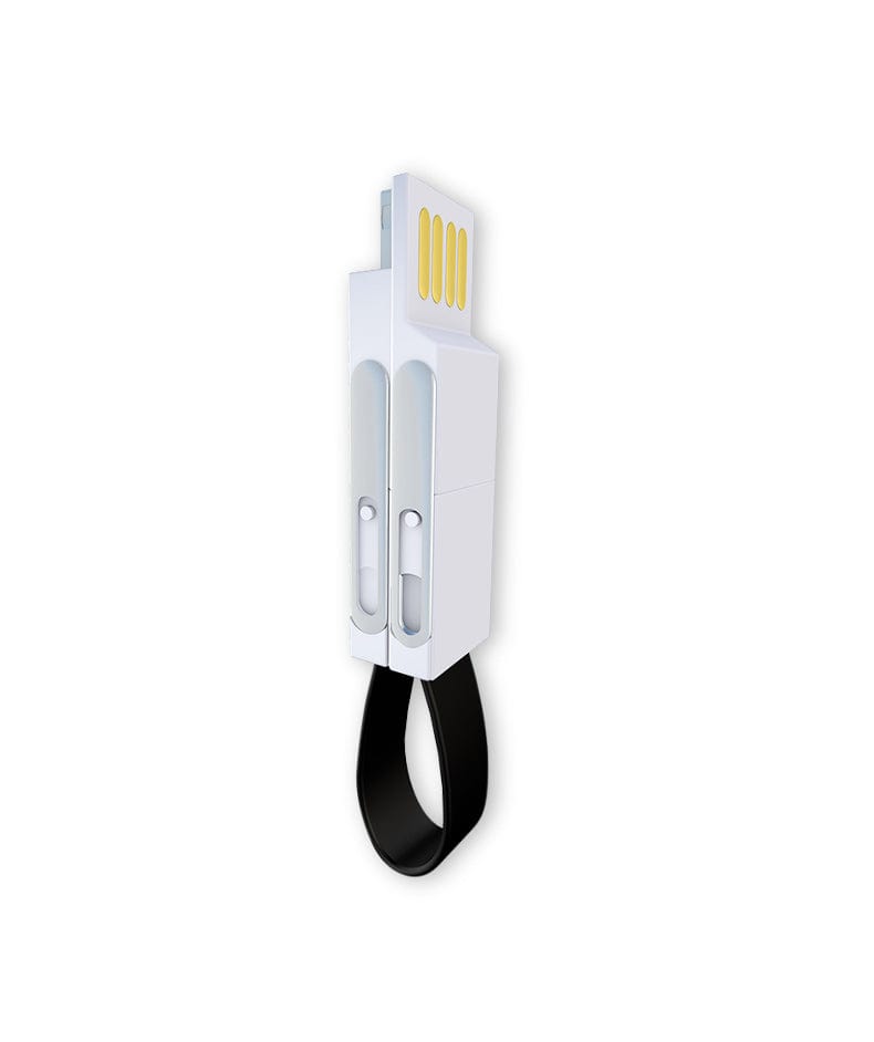 eprolo tendencias Black / 13cm Mini Cable de Carga Rápida 4 en 1 con Llavero | Noctryx
