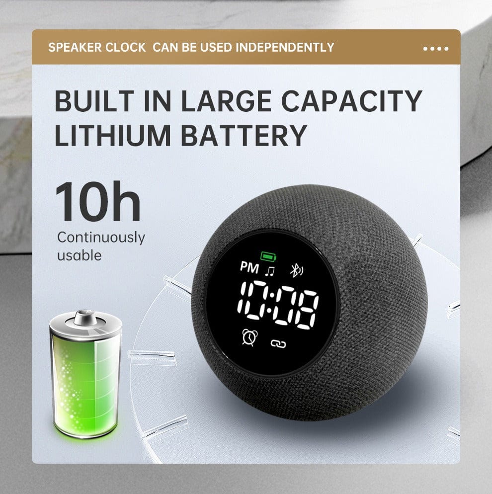 eprolo tendencias black Cargador Inalámbrico 6 en 1 – Reloj Despertador con Altavoz Bluetooth y Luz Nocturna | Noctryx