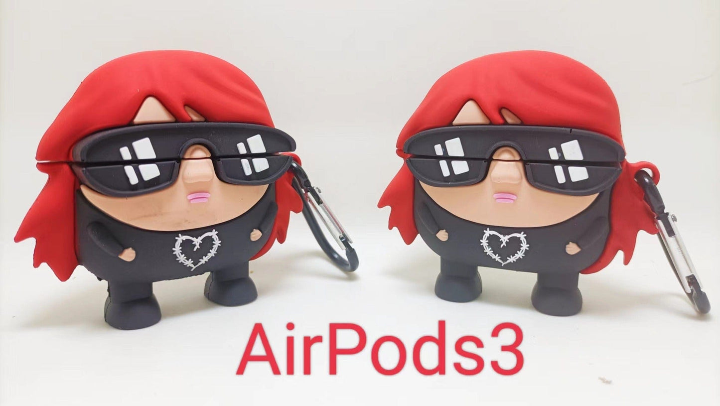 eprolo tendencias Funda Protectora de Silicona para AirPods – Diseño Gafas Creativas | Noctryx