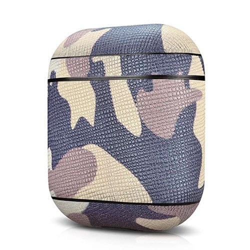 eprolo tendencias Grey Funda de Cuero Camuflaje para AirPods, Protección Antipolvo y Estilo Único | Noctryx
