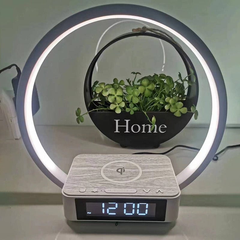 eprolo tendencias Lámpara de Cabecera Inalámbrica Recargable – Reloj Despertador con Luz Nocturna de Lujo | Noctryx