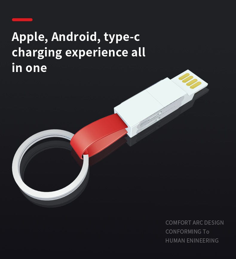 eprolo tendencias Mini Cable de Carga Rápida 4 en 1 con Llavero | Noctryx