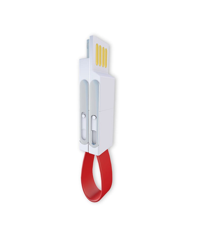 eprolo tendencias Red / 13cm Mini Cable de Carga Rápida 4 en 1 con Llavero | Noctryx