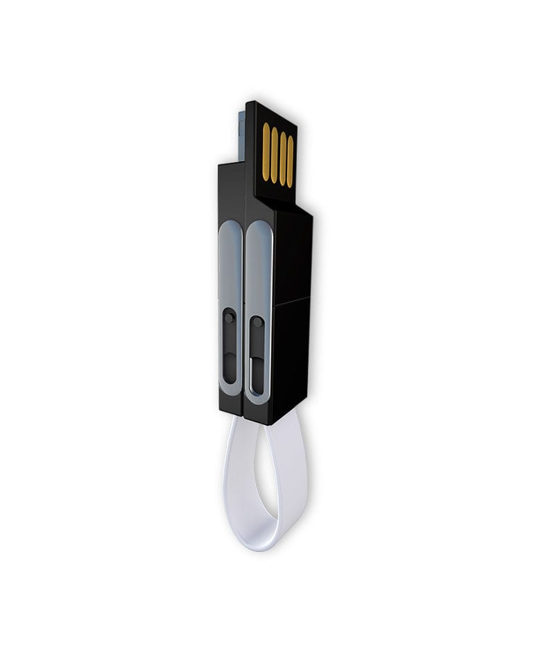 eprolo tendencias White / 13cm Mini Cable de Carga Rápida 4 en 1 con Llavero | Noctryx