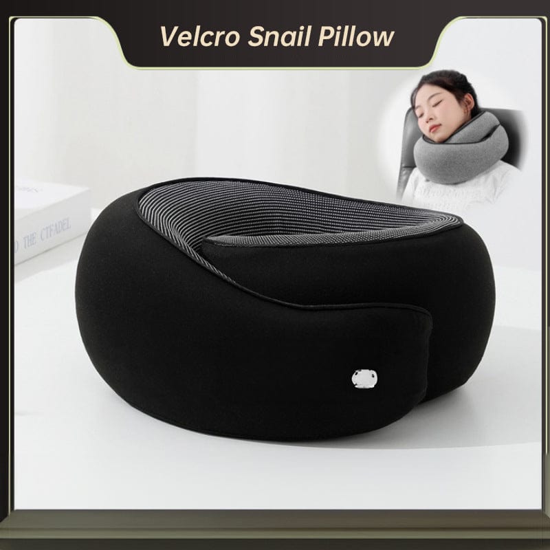 eprolo Travel Neck Pillow Memory Foam U-shaped Pillow Snail Style Travel Neck Support Portable Adjustable Soft Noon Break Sleep Pillows