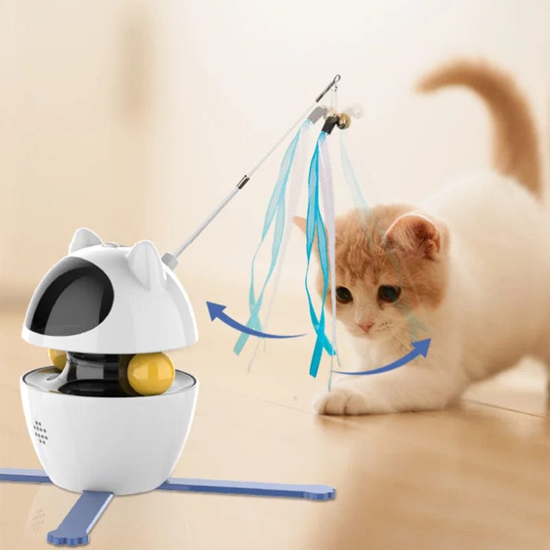eprolo White Juguete Láser Interactivo para Gatos 4 en 1 | NOCTRYX