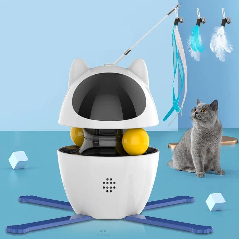 eprolo White Juguete Láser Interactivo para Gatos 4 en 1 | NOCTRYX