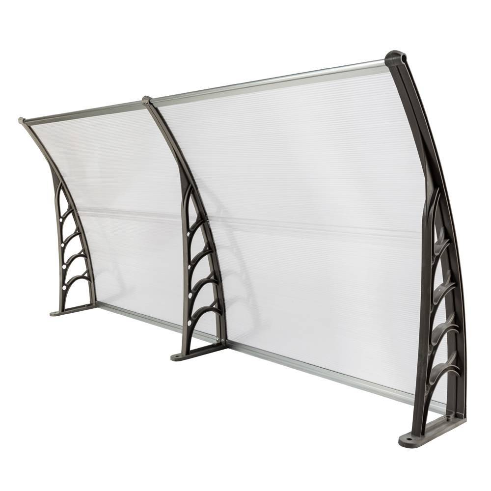 Cobertizo para Puertas y Ventanas Protección contra Lluvia y Sol con Soporte. Lo necesitas.
