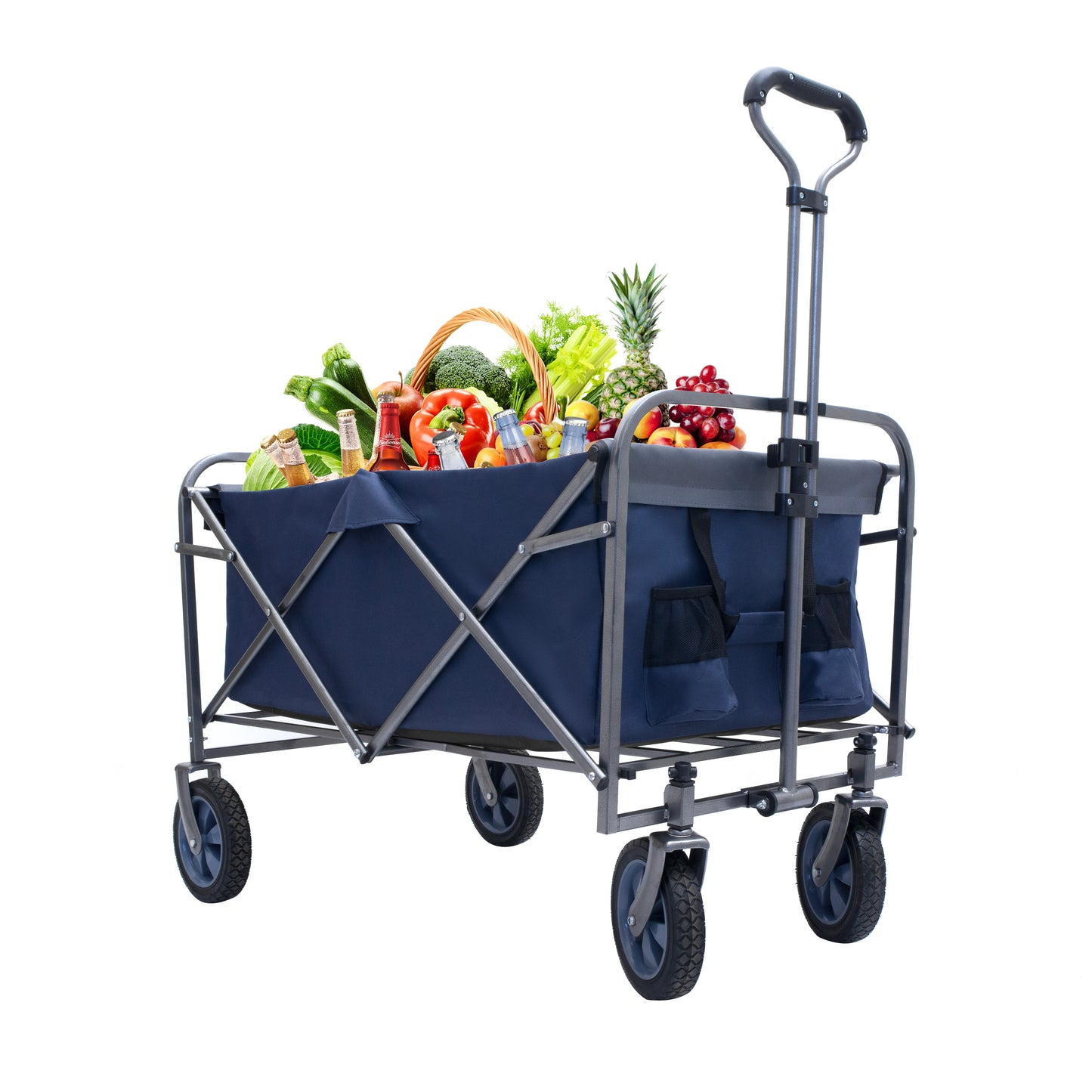 Carrito Plegable Multifuncional para Jardín, Playa y Camping | Carro Compacto y Portátil