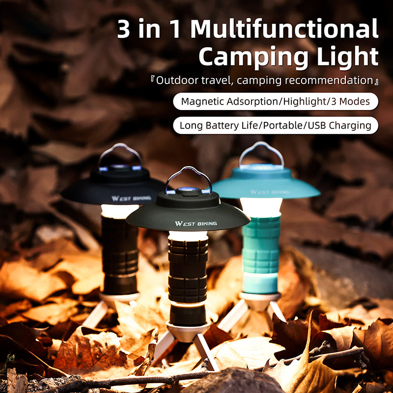 Lámpara de Camping Tipo Faro | LED Portátil con Succión Magnética para Emergencias
