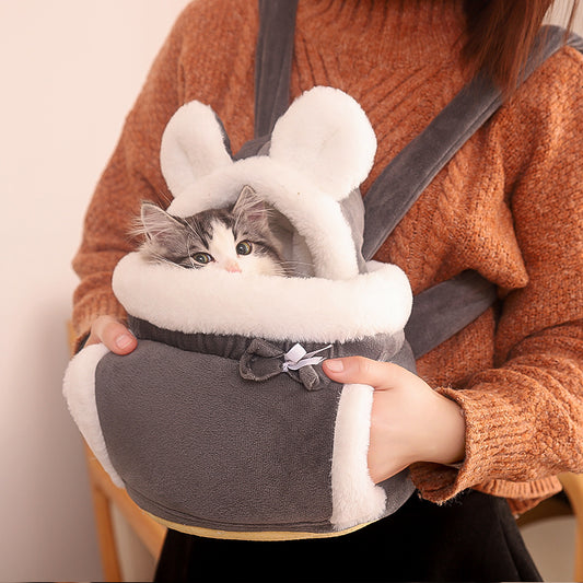 Mochila Portátil para Gatos y Perros | Gran Capacidad con Doble Correa y Diseño Térmico